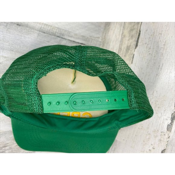 Green Trucker Hat Snapback Mesh Foam Retro Style Stay Green MaryJane Love Earth - Picture 3 of 6